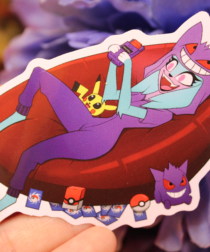 Alternative view of Gaming Katress Vinyl Sticker