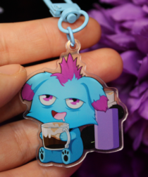 Alternative view of Depresso Espresso Charm 2" Keychain