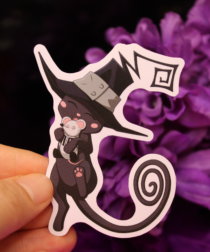 Alternative view of Blair Cat Vinyl Sticker