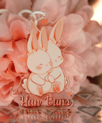The Hun Bun Logo Charm 2" Keychain