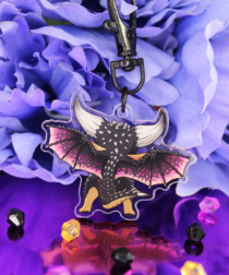 Alternative view of Nergigante Double-Sided Charm 2" Keychain