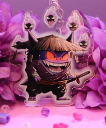 Ghost Samurai Charm 3" Keychain