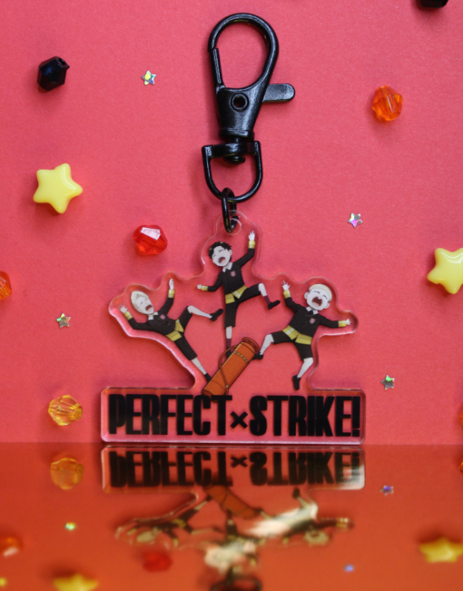 Perfect X Strike Charm 2" Keychain