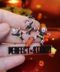 Alternative view of Perfect X Strike Charm 2" Keychain