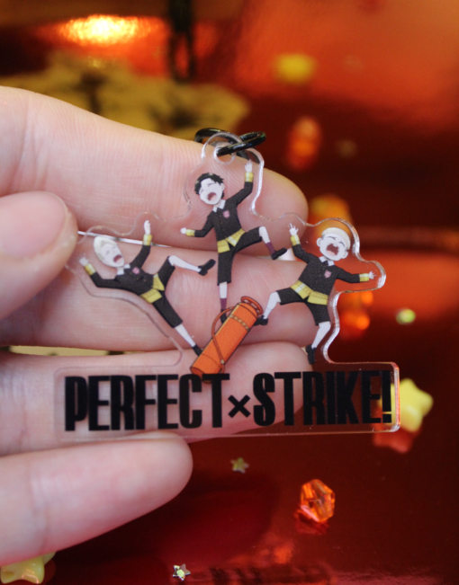 Perfect X Strike Charm 2" Keychain - Image 2