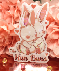 The Hun Buns Logo 3" Holographic Vinyl Sticker