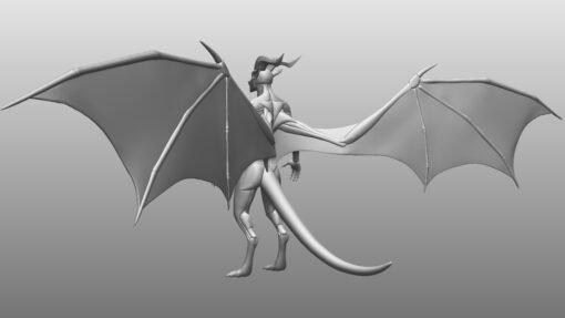 Winged Dragonborn Anatomy Blockout - Image 10