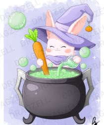 Witch Bun, Brewing Potions, Wall Decor
