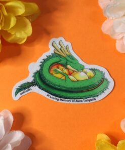 Alternative view of Baby Green Dragon Laminated Vinyl Sticker