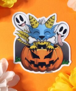 Alternative view of Monster Doggie Laminated Vinyl Sticker