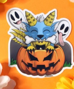 Monster Doggie Laminated Vinyl Sticker