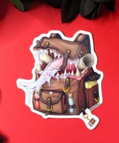 Mimic Backpack, Laminated Vinyl Sticker