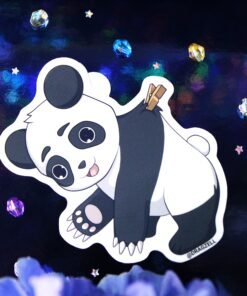 Alternative view of Pinned Panda Laminated Vinyl Sticker