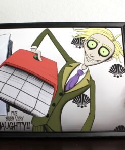 Naughty Fred, Tim Burton Style Art Print, Inspired by Courage The Cowardly Dog