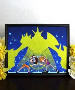 Alternative view of Digi Fusion Art Print, Anime Wall Decor