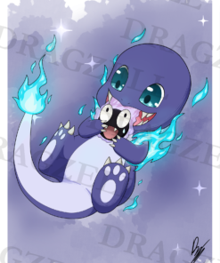 Ghost Char Char Art Print, Wall Decor