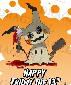 Bloody Mimikyu, Wall Decor, Art Print