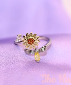 Bumblebee Sunflower, Fidget Jewelry