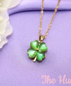 Alternative view of Opal Green Clover, Fidget Jewelry