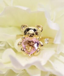Teddy Bear, Adjustable Fidget Ring