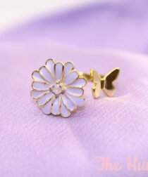 Alternative view of Purple Flower Fidget Jewelry