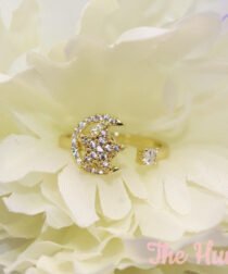 Alternative view of Jeweled Star and Moon Fidget Jewelry