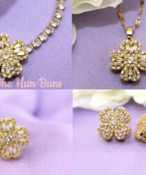 Jeweled Gold Clover Fidget Jewelry